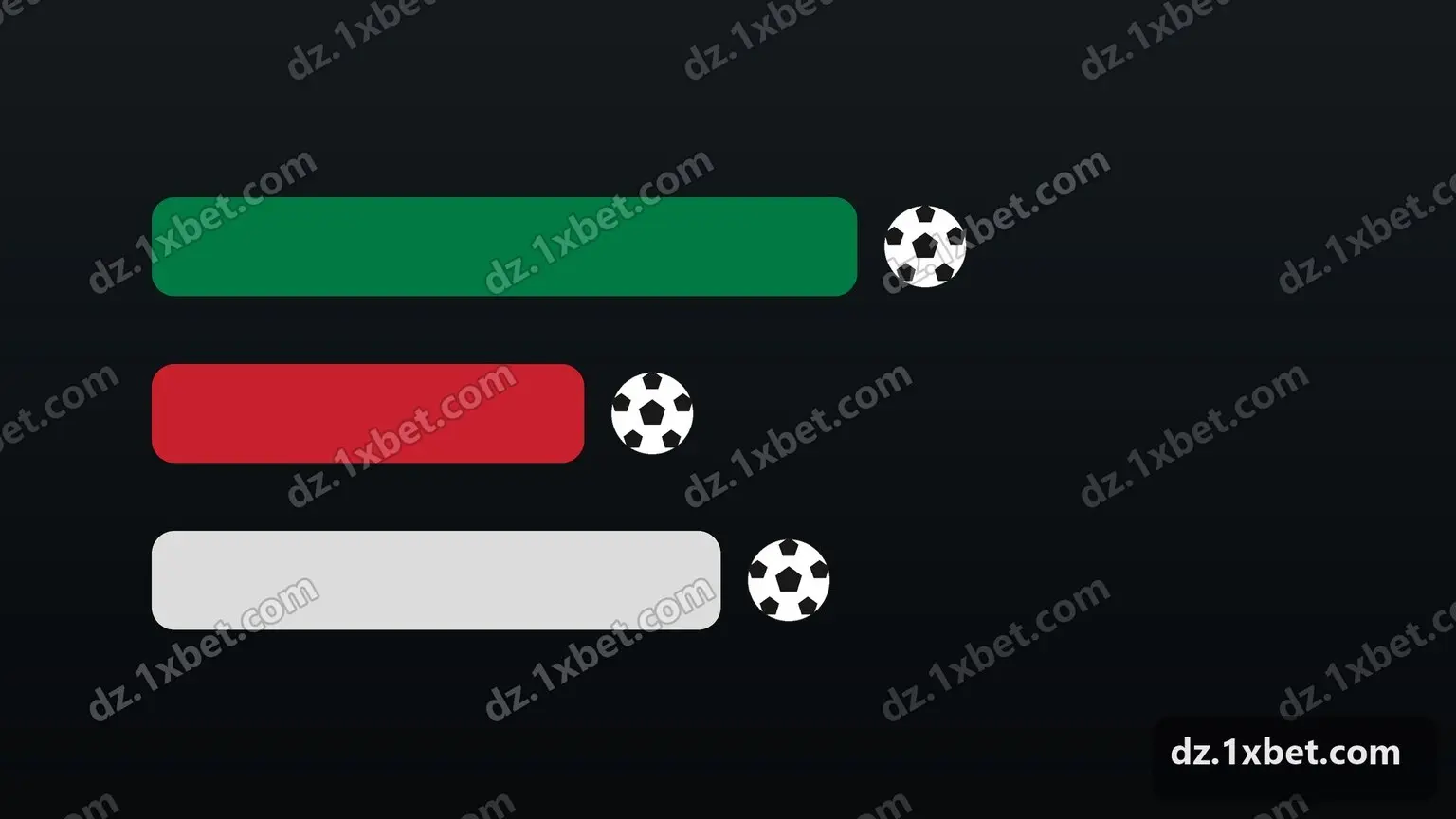أشرطة خضراء وحمراء وبيضاء تنتهي بكرات