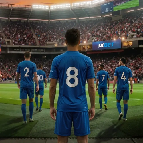 فريق كرة قدم من الخلف في ملعب ممتلئ — بطولة اسبانيا. مثال 2026