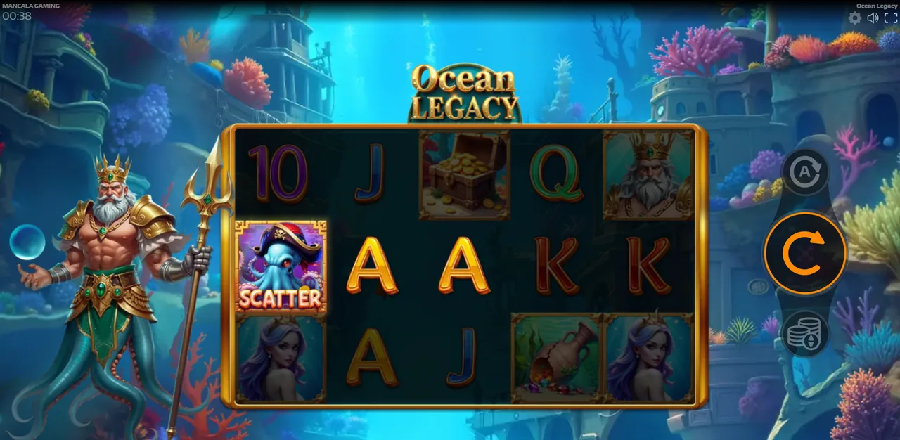 Ocean Legacy - reels after a spin