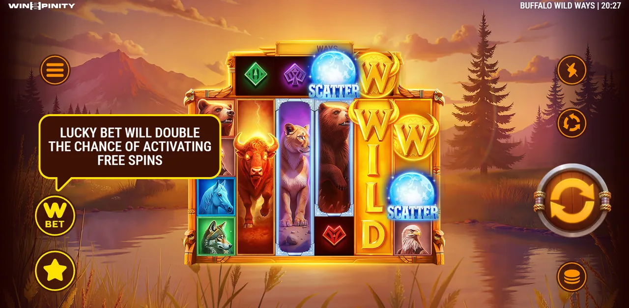 Buffalo Wild Ways - game screen
