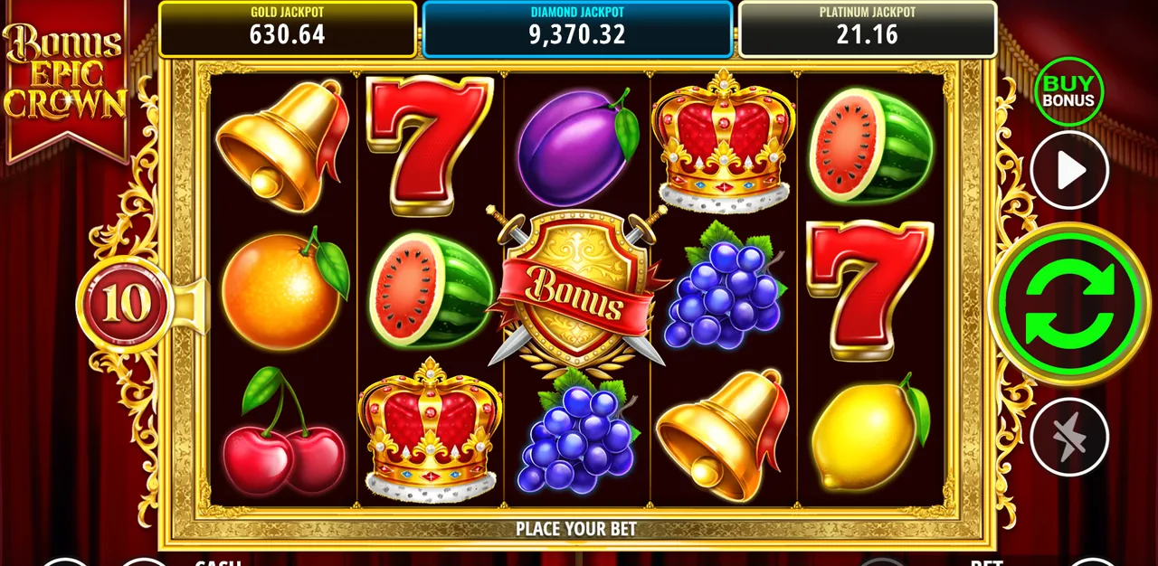 Bonus Epic Crown - game screen