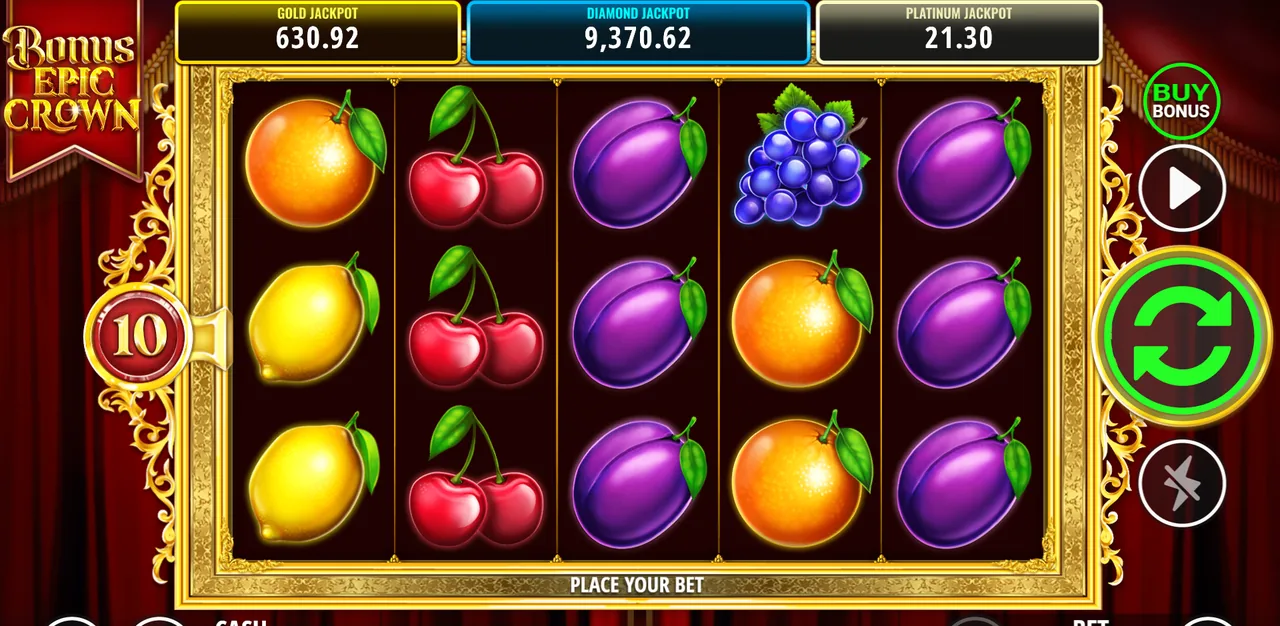 Bonus Epic Crown - reels after a spin