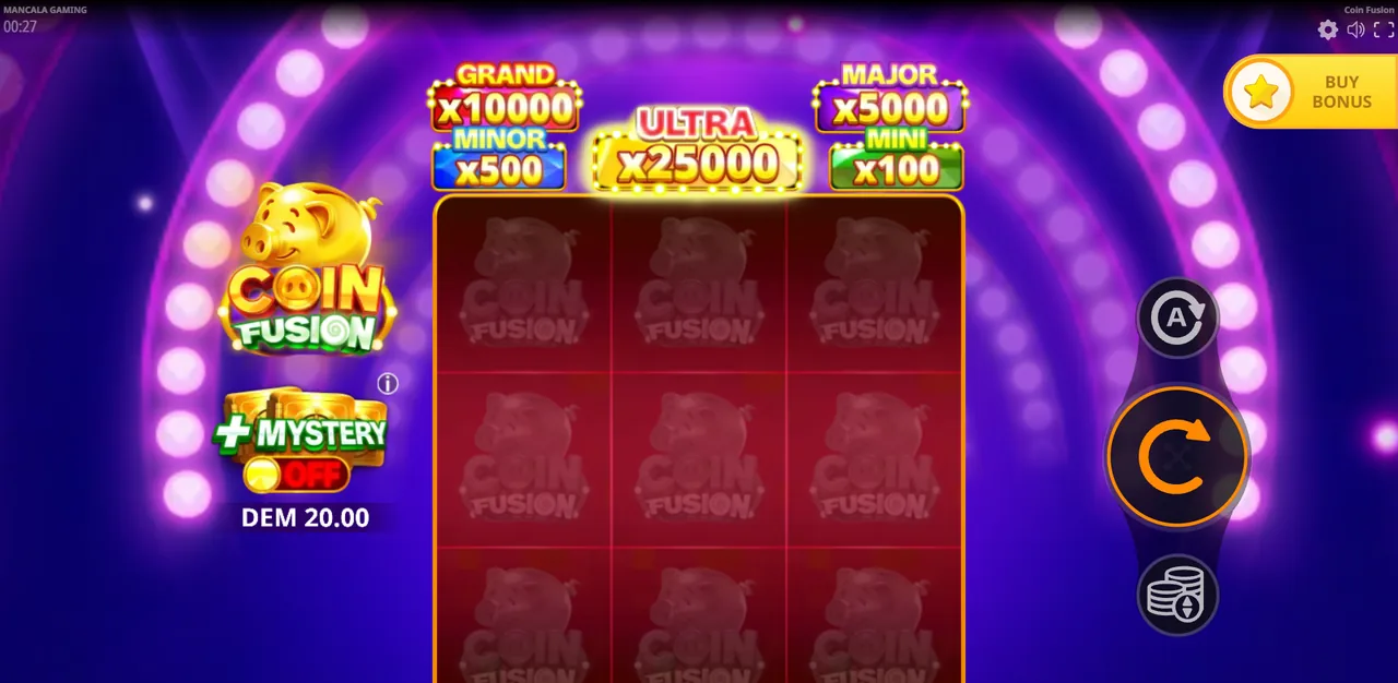 Coin Fusion - écran de jeu