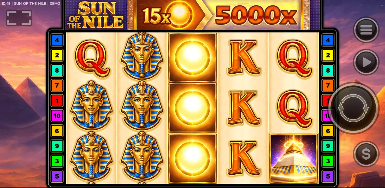 Sun Of The Nile - الشبكة أثناء اللعب