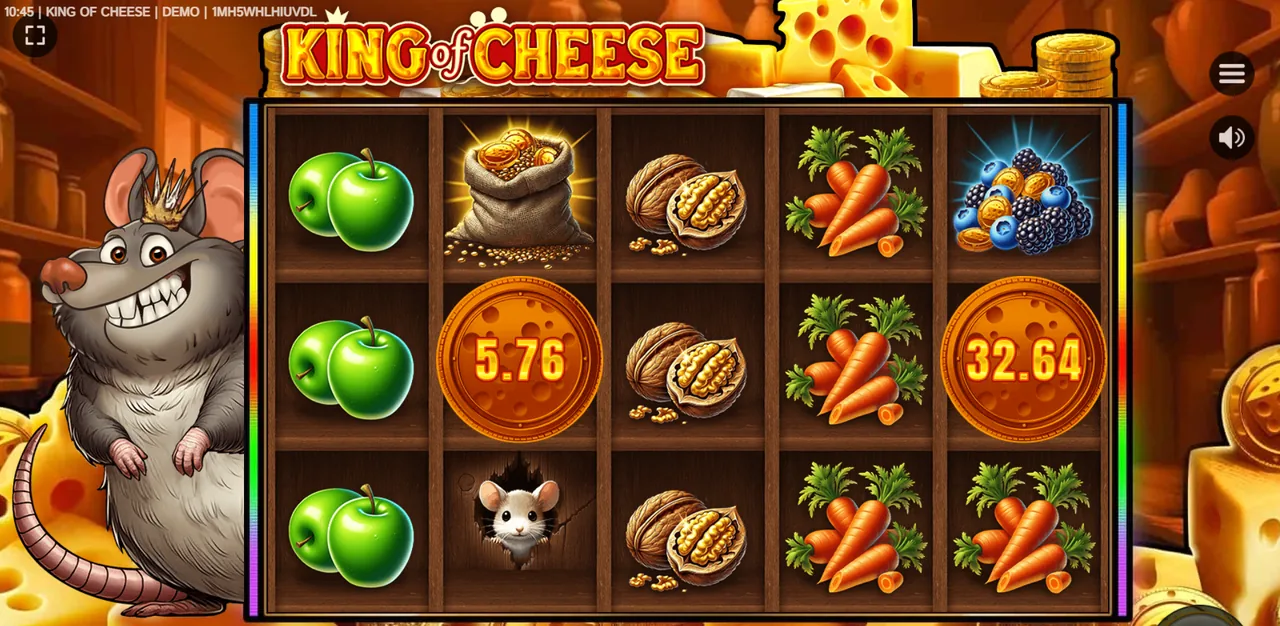 King Of Cheese - reels after a spin