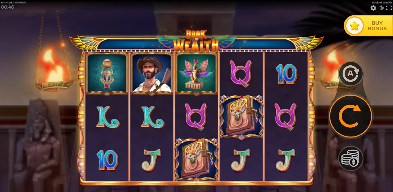 Book of Wealth - شاشة اللعب