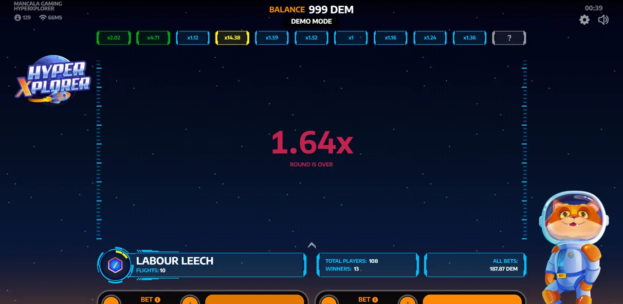 HyperXplorer - grid during play