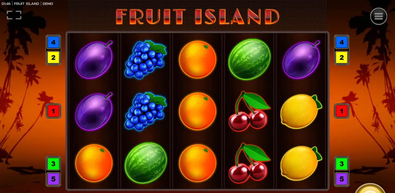 Fruit Island - rouleaux après un tour