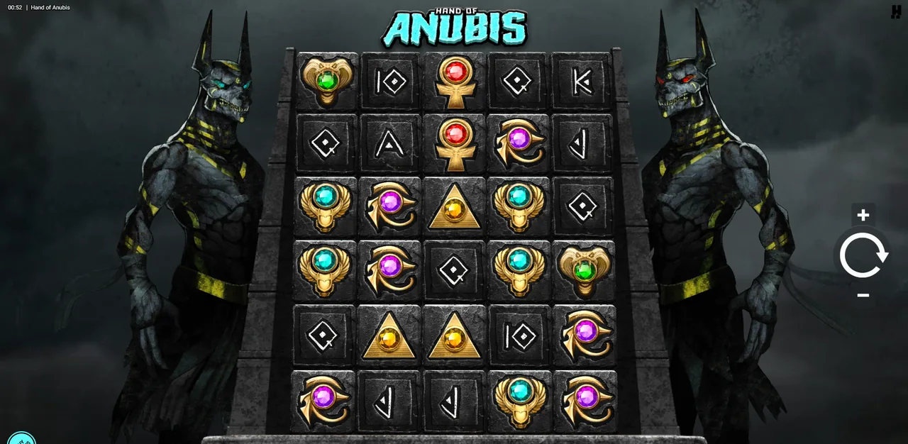 Hand of Anubis - rouleaux après un tour