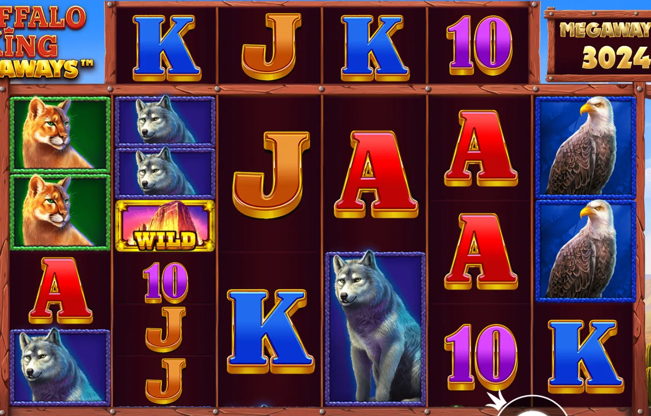 Buffalo King Megaways™ - grid during play