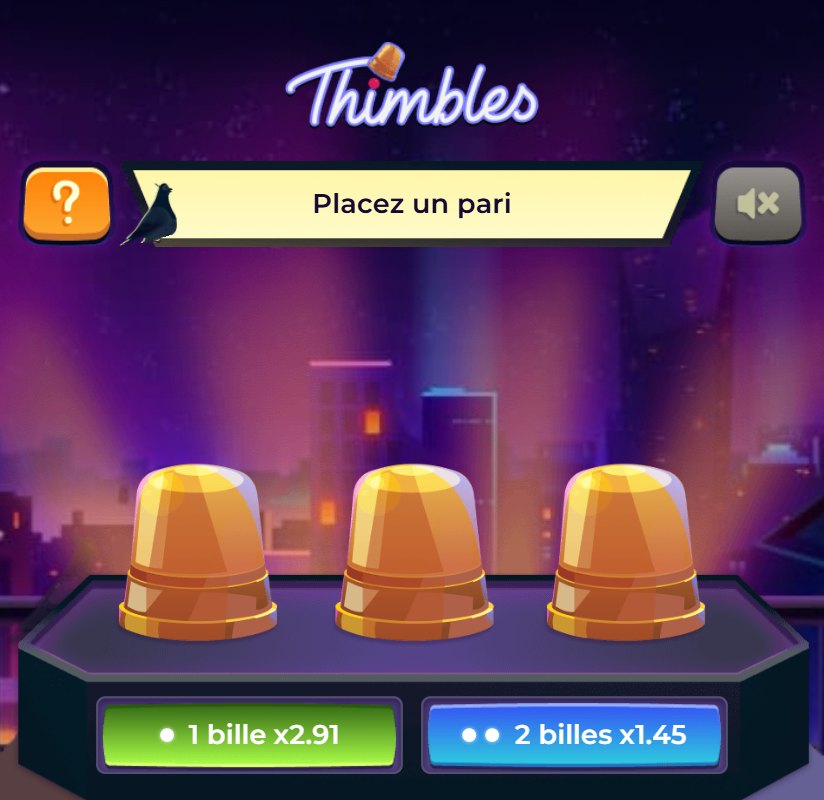 Thimbles on 1xBet