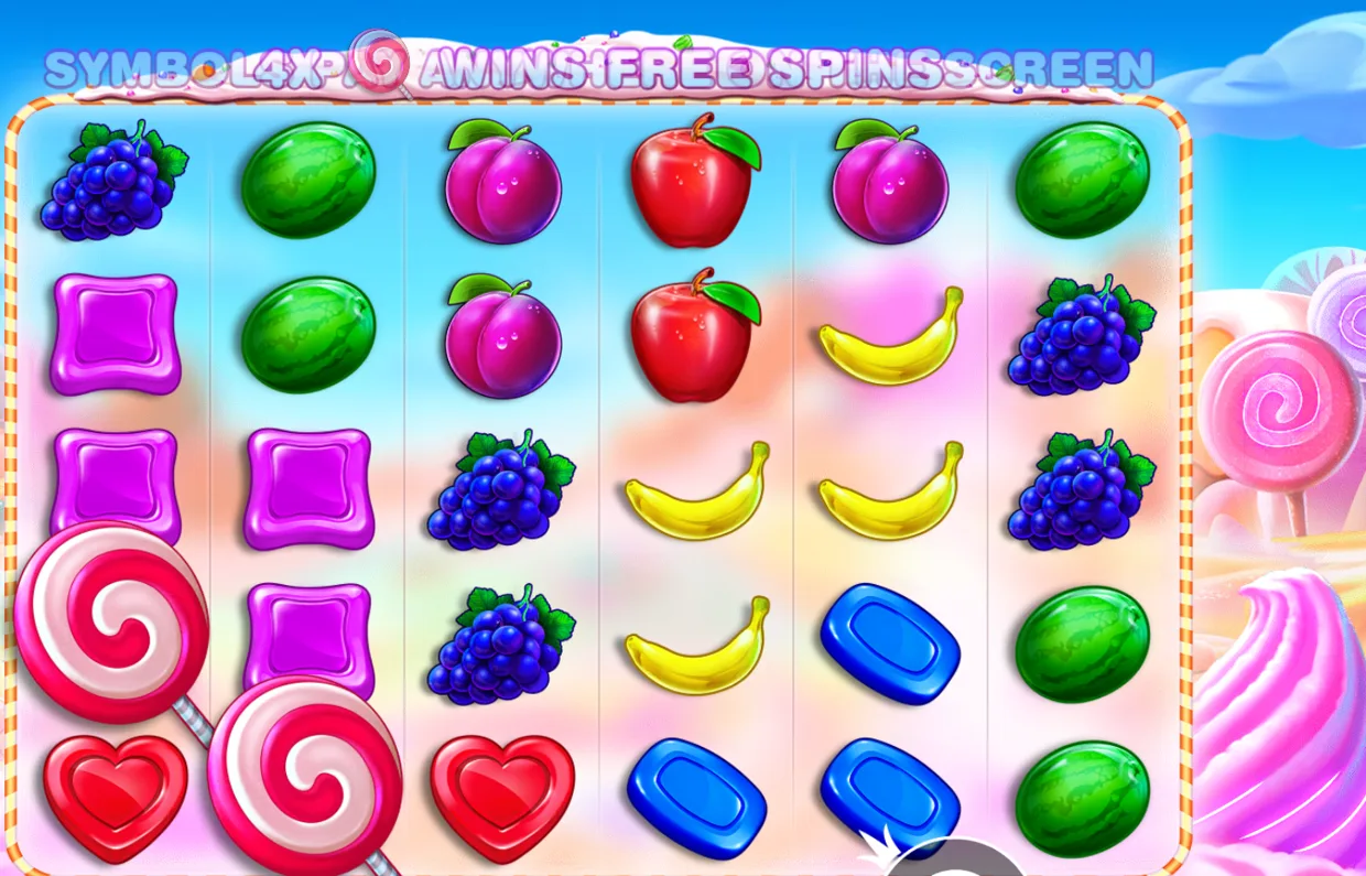 Sweet Bonanza 1000 - two lollipop scatters on the grid