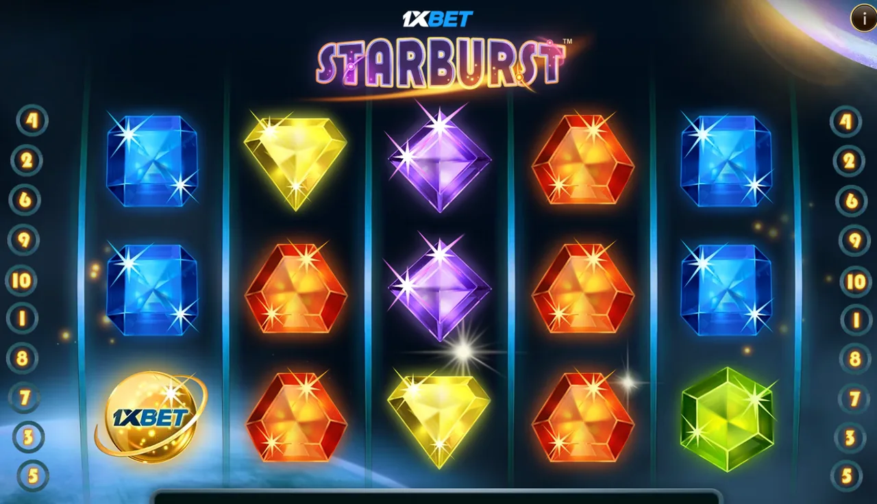 1xbet Starburstâ„¢ - grid during play