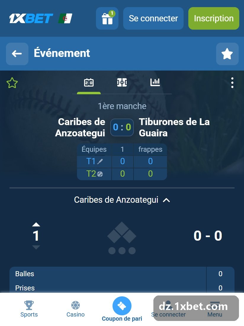 Baseball 2026 - LVBP game in the first inning, moneyline and total