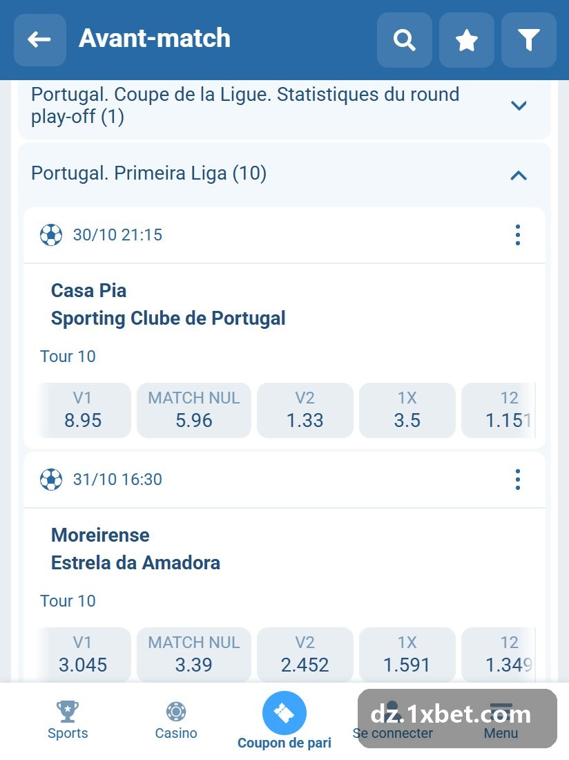 Portugal. Primeira Liga: fixtures of the round in the line