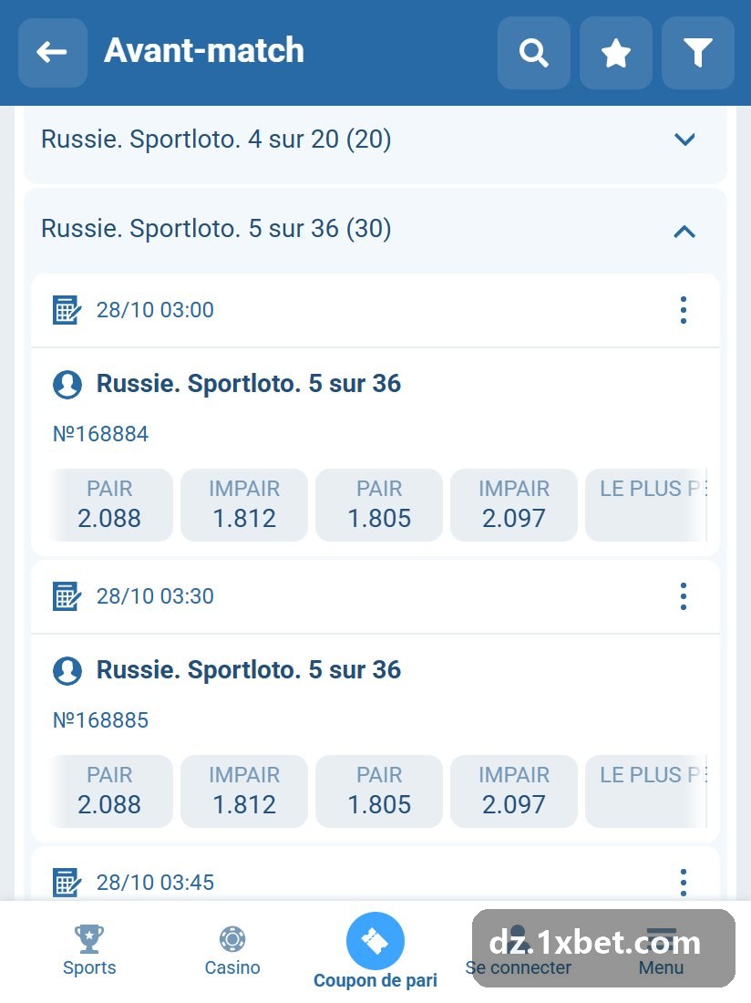 Russia. Sportloto. 4 out of 20: the next draws of this lottery in the pre-match list